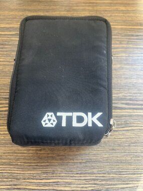 Vintage TDK Black Padded Cassette Media Carrying Case